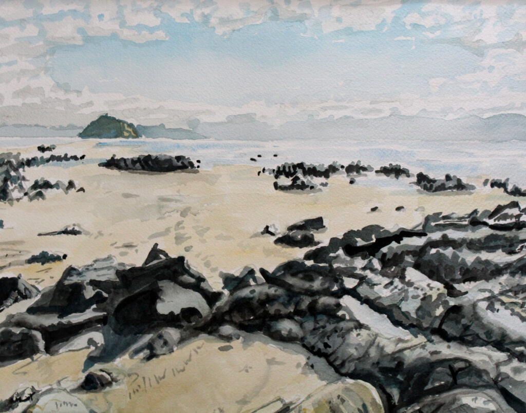 The beach in North Morro Bay that Larry and Cindee love.